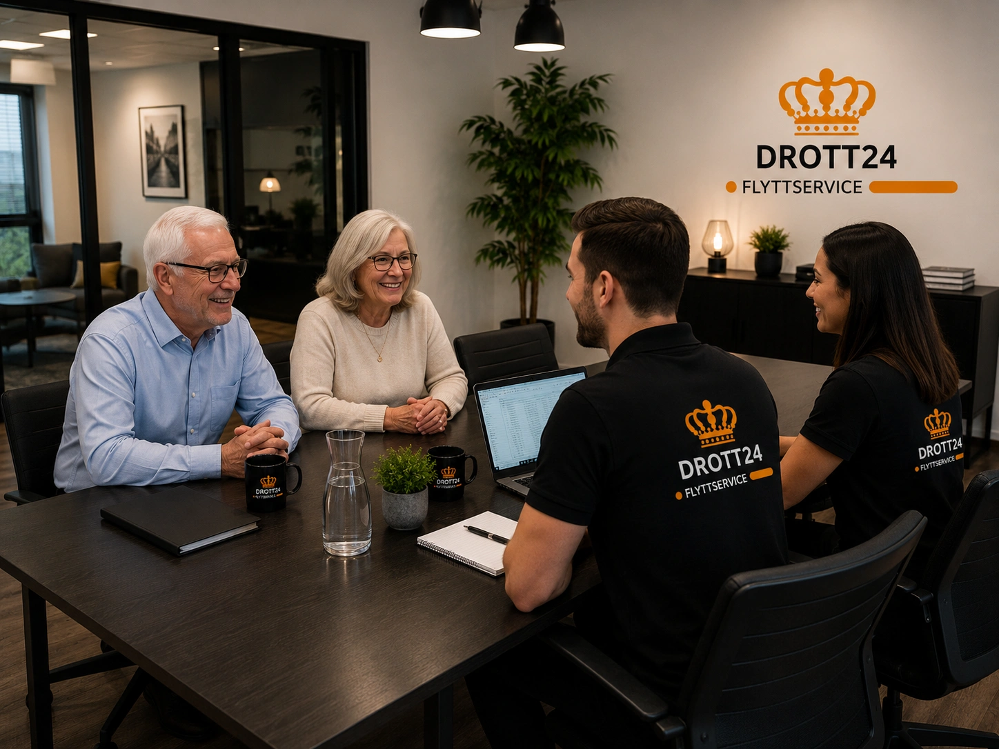 Drott24 varsamt möte med äldre kund inför flytt