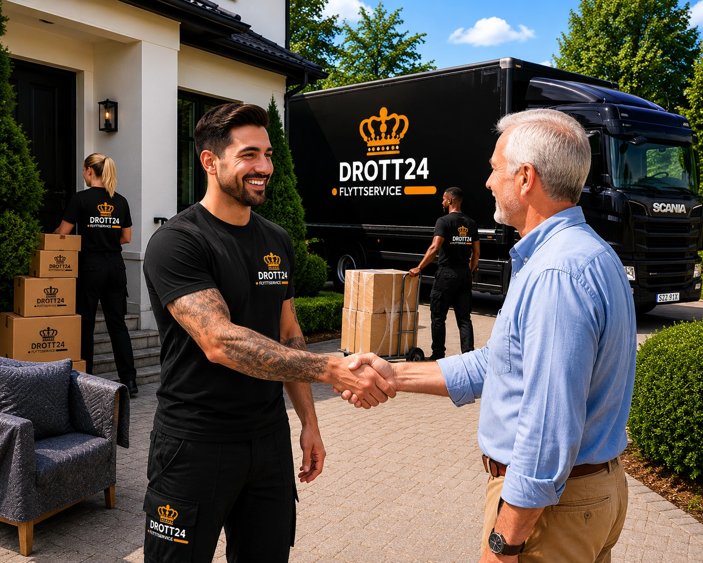 Drott24 går igenom offert och upplägg med kund